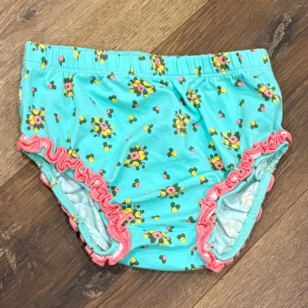 Matilda Jane Blue Floral Diaper Cover Bloomers 12-18m